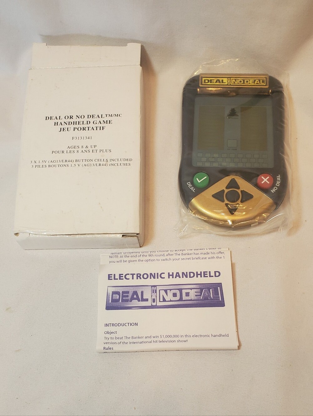 Deal or No Deal Vintage 2006 Electronic Handheld Game, New In Box Irwin Toys